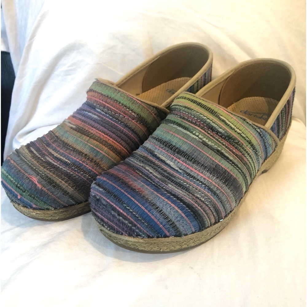 Woman’s Dansko Clog Size Eu 39, Faded Rainbow, Sl… - image 1